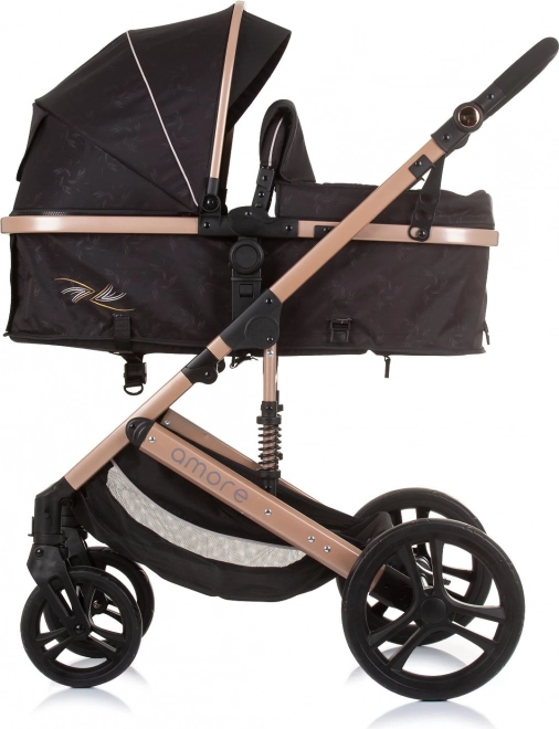 Chipolino stroller Amore 2-in-1 Jungle – Obsidian, Gold