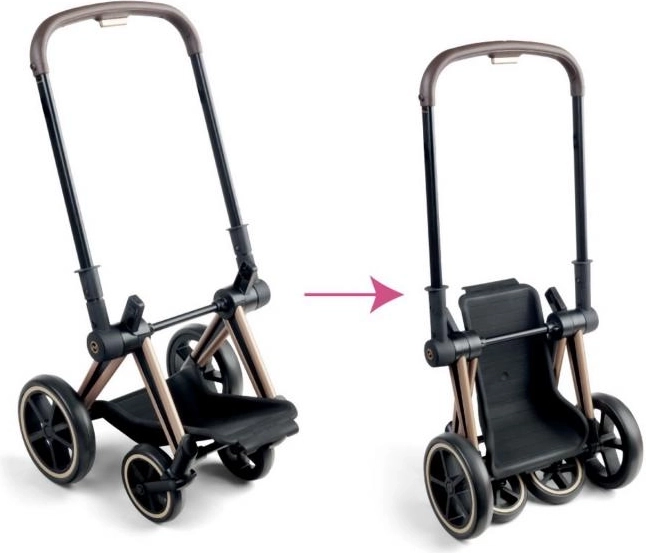 Poppenwagen Cybex 3 in 1 zwart
