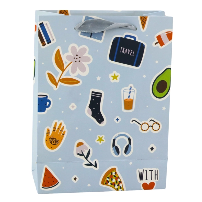 Gift Bag with Sticker Design