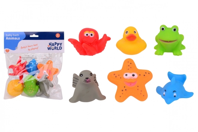 Bath Animal Toy Set