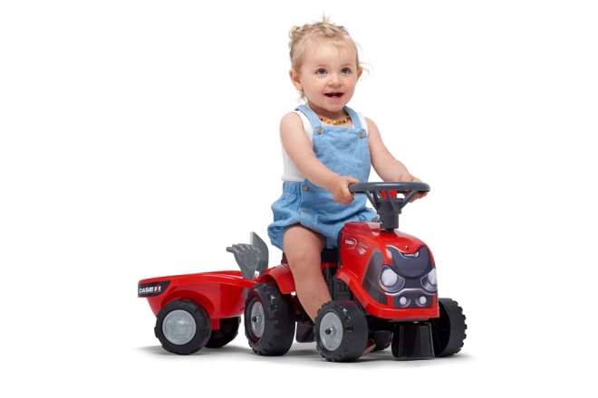 Red Ride-on Tractor with Trailer and Tools