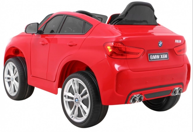 BMW X6M Electric Children's Car Red + Remote Control + EVA + Slow Start + Audio Panel + LED Indicator