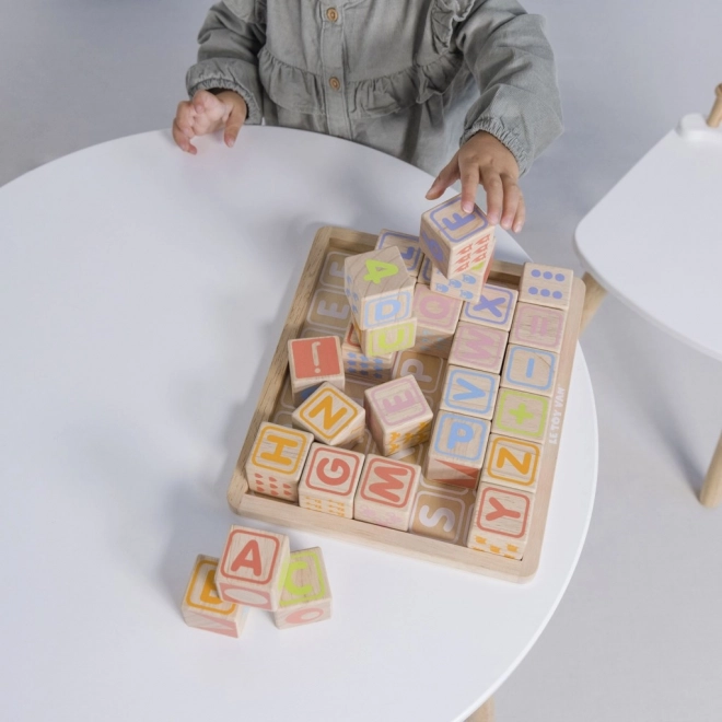 Multifunctional Wooden Alphabet Blocks by Le Toy Van