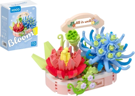 Jeu de construction KOCO Magie des succulentes, 271 pièces