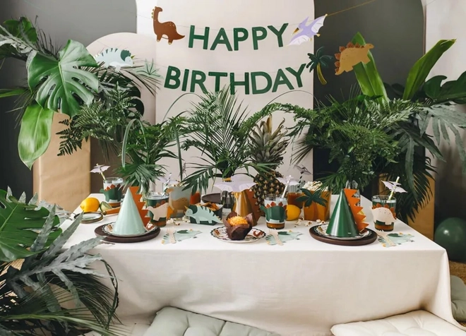 Dinosaur Happy Birthday Banner