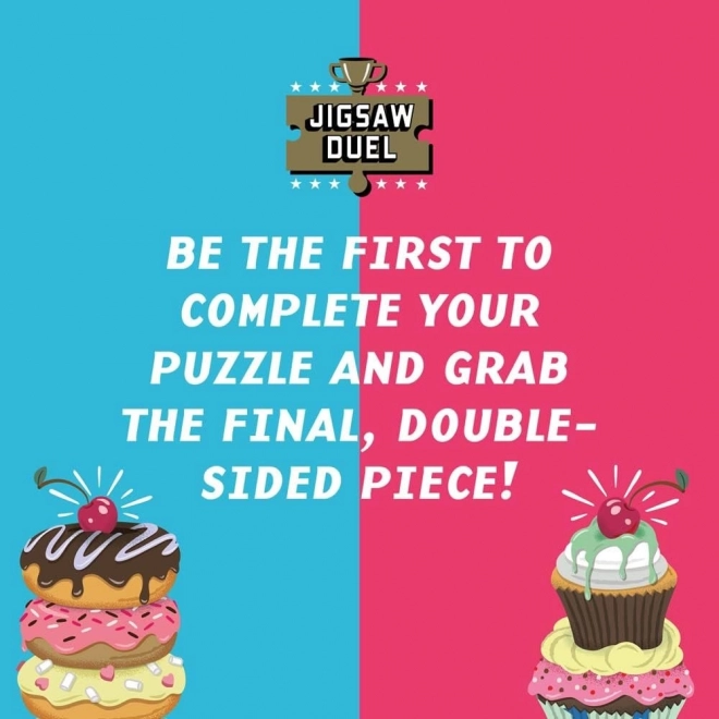 Ridley's Games Puzzle Duel Sweet Showdown: Donut vs Cupcake 2x70 Pieces