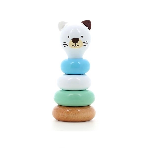 Wooden Stacking Tower Cat Mariette