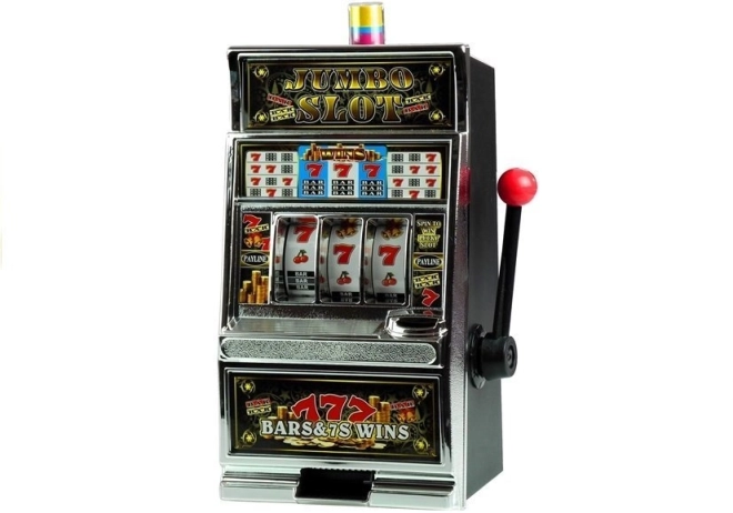 casino slot machine piggy bank toy with sounds