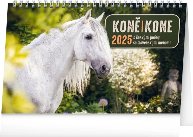 Notique Table Calendar Horses 2025