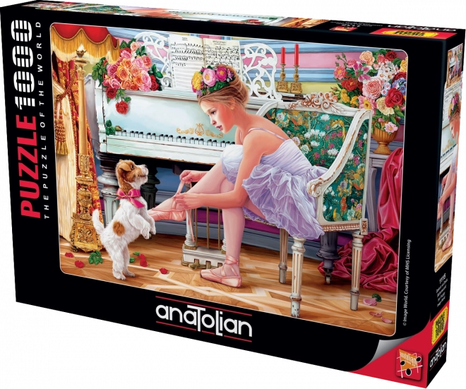 Anatolian Puzzle Ballet Girl and Her Puppy 1000 Pieces