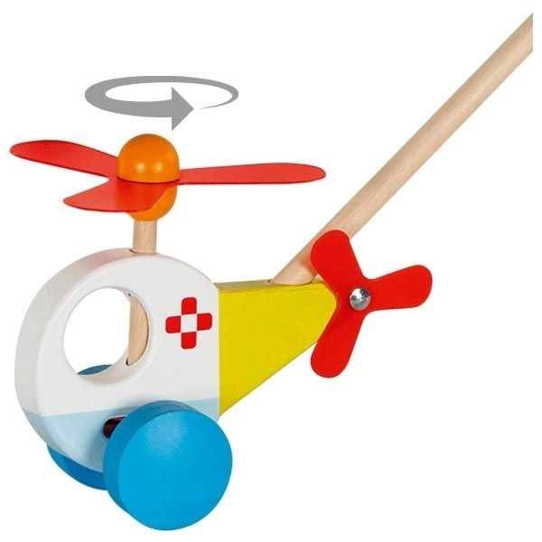 Push Along Helicopter Toy