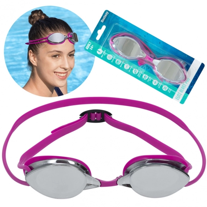 Mirror Swimming Goggles 14+ Bestway – pink