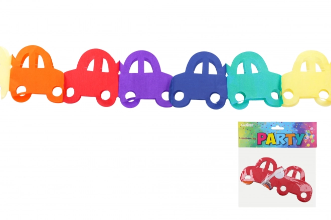 Colorful Car-Themed Garland 3m