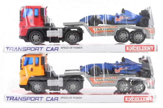 Truck with Formula Car