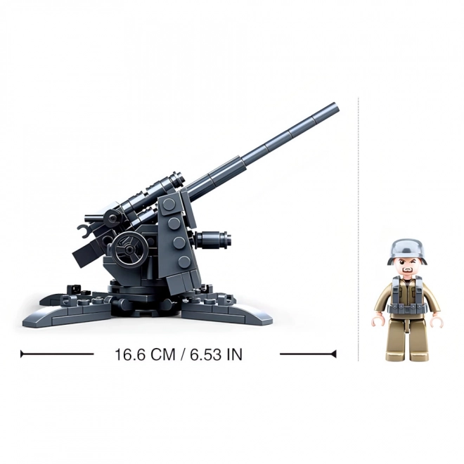 Sluban WW2 Anti-Aircraft Cannon Building Set