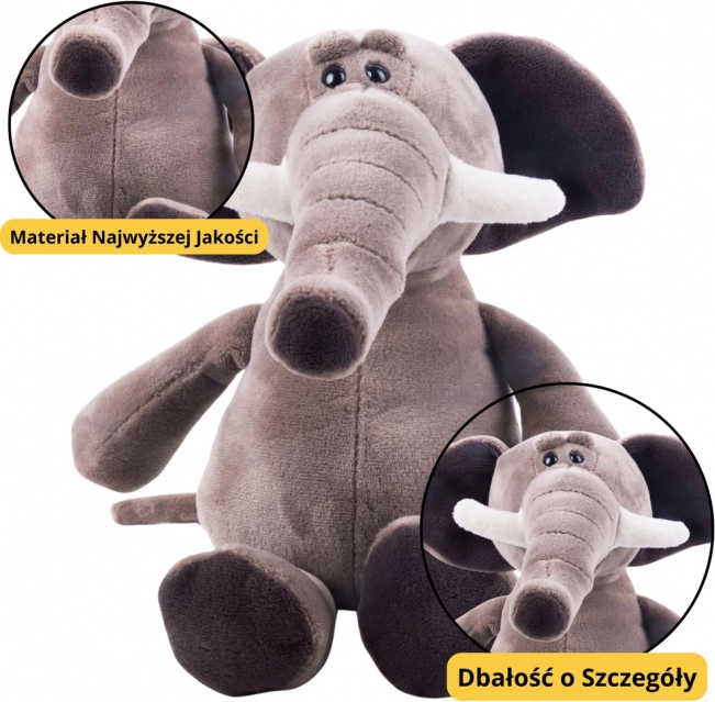 Small Plush Elephant with Suction Cup 16 cm