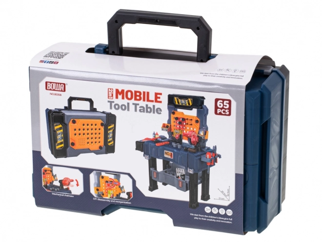 Children's Tool Workshop with Table and 65 Accessories