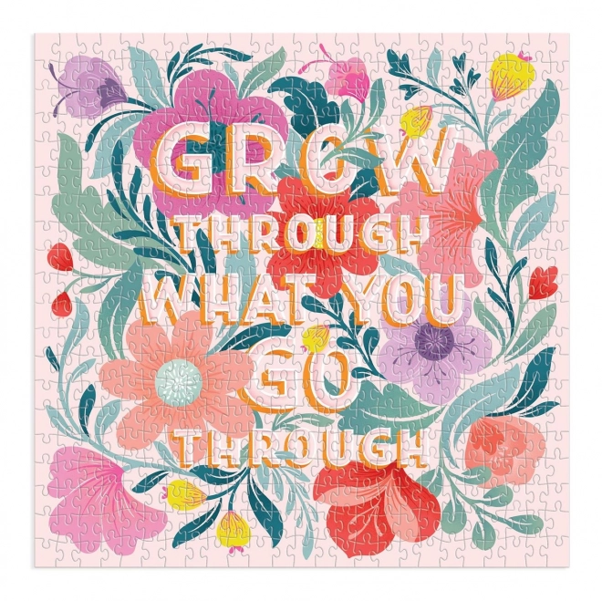 Galison Square Puzzle - Grow Through What You Go Through