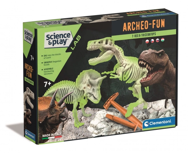 Clementoni Science & Play Archeofun: T-Rex and Triceratops