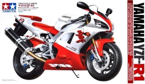 Plastic model kit of the YAMAHA YZF-R1 for gluing and painting