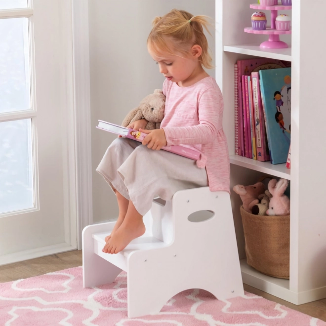 Kidkraft wooden step stool white