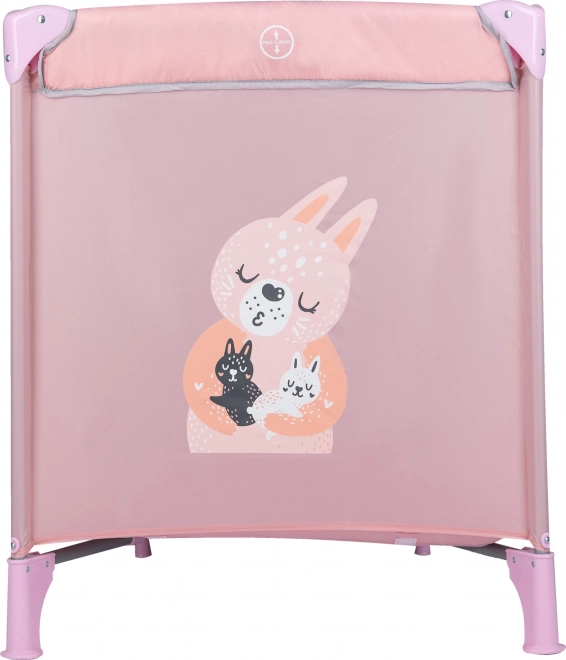 Freeon Travel Cot Love Bunny, Pink