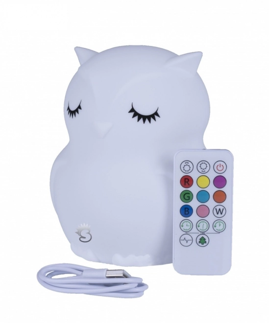 Silicone Night Light With Remote Owl