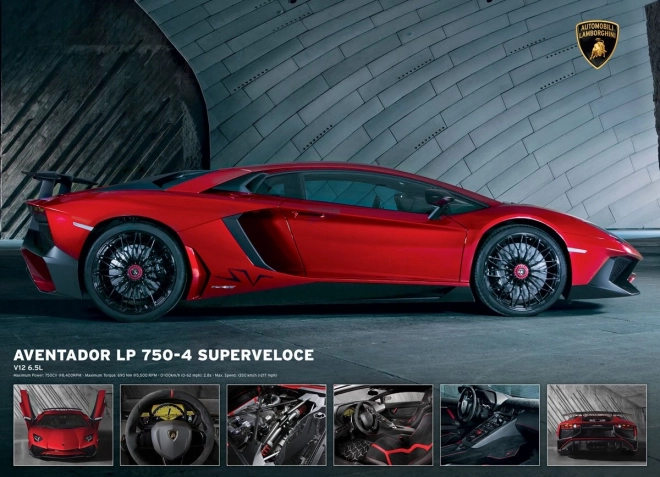 Eurographics Puzzle Lamborghini Aventador, 1000 Pieces
