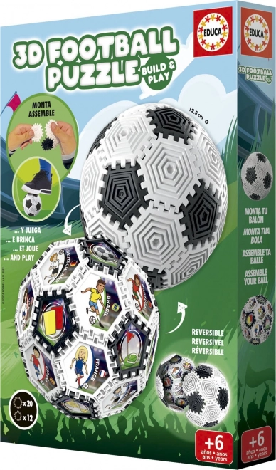 3D puzzel voetbalbal 32 stukjes