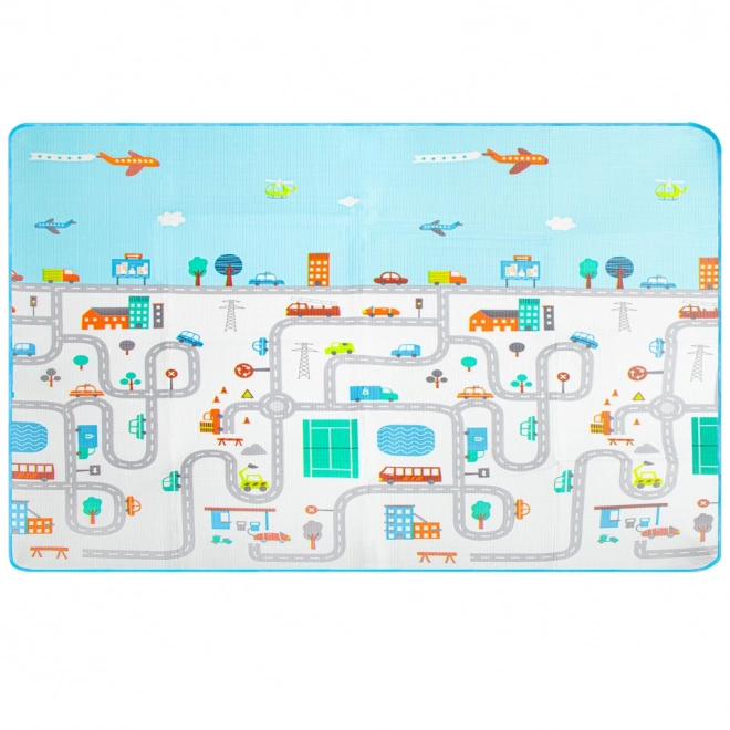 Large Foldable Foam Play Mat City Design