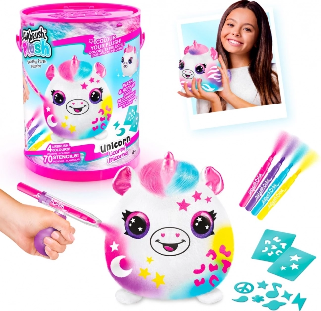 Kit creativo con aerografo Squish Pals Paint Can