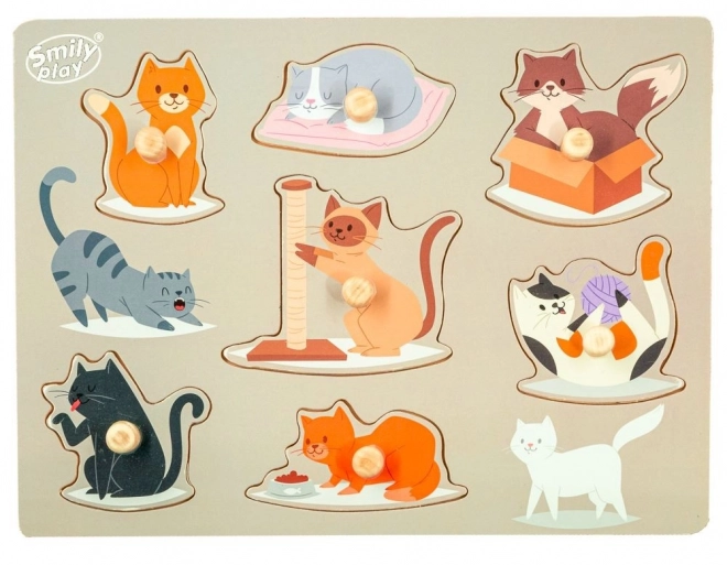 Wooden Puzzle Cats