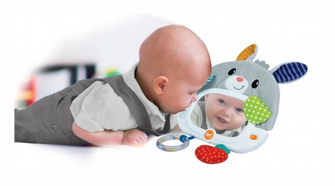 Musical Bunny with Mirror for Crib