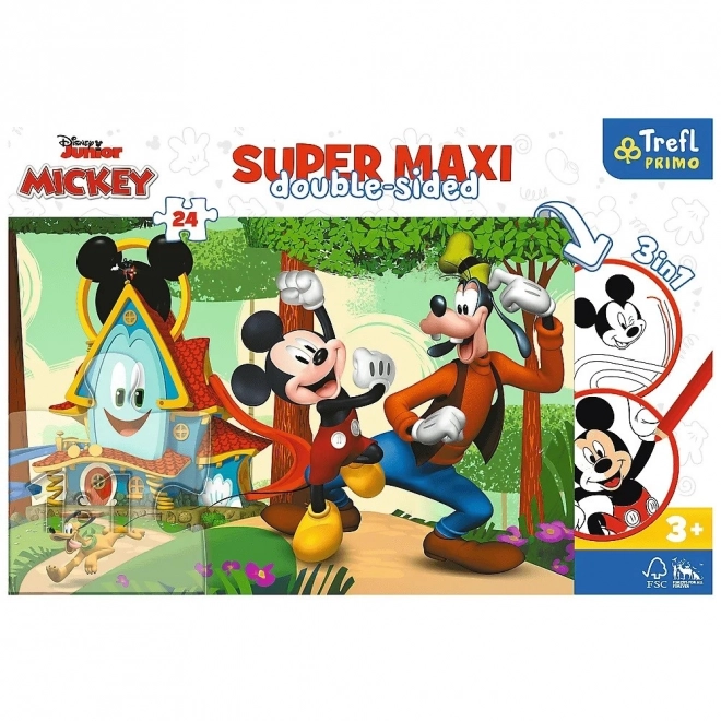 Double-sided puzzle Mickey Mouse Clubhouse Super Maxi