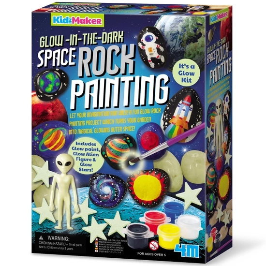 Glow in the Dark Space Rock Painting Kit