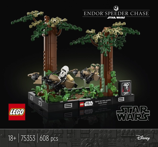 Star Wars Diorama Speeder Chase on Endor