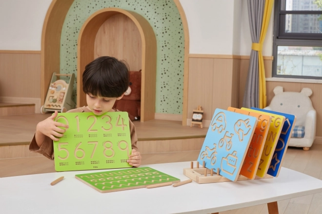 Wooden Shape Learning Board