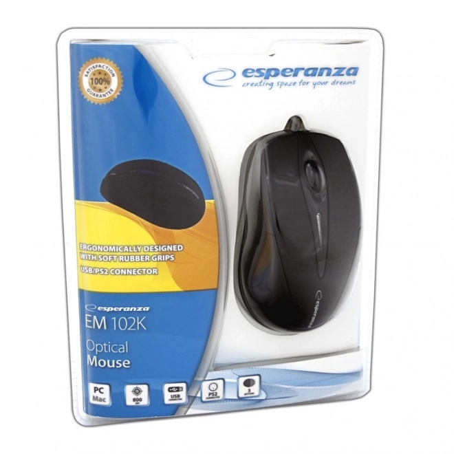 Mouse Ottico EM102K USB Sirius
