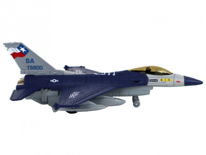 Friction Powered Fighter Jet Model