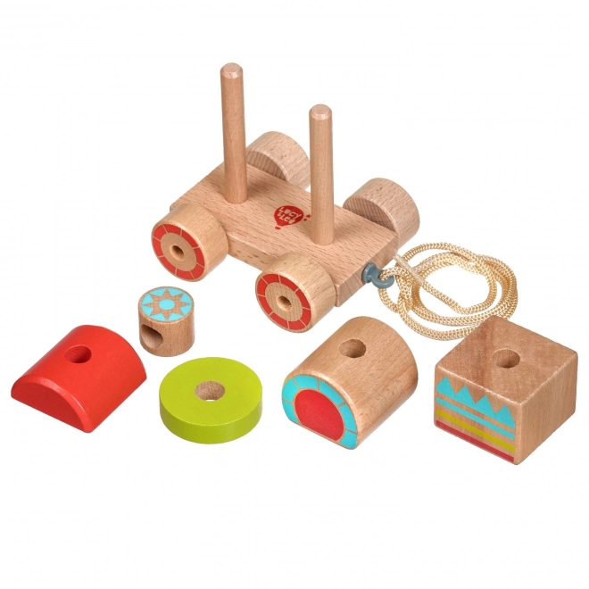 Lucy & Leo Wooden Pull-Along Train Puzzle