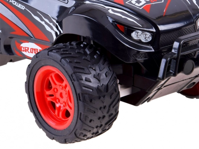 Remote Control Cross Country Racing Car with Steering Wheel Controller – red