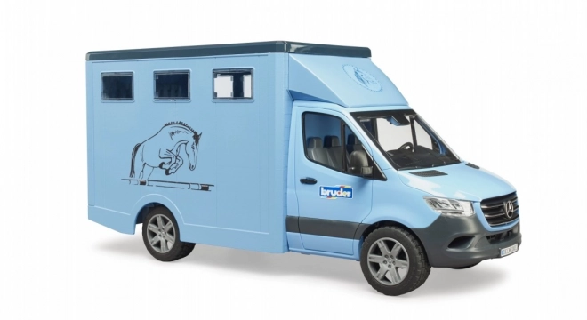 Animal Transport Truck MB Sprinter with Horse Figurine