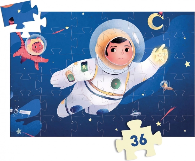 Puzzle Astronauta sulla Luna 36 pezzi