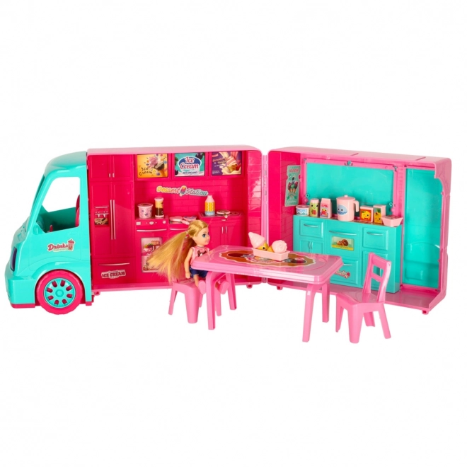 Doll Camper Food Truck Set