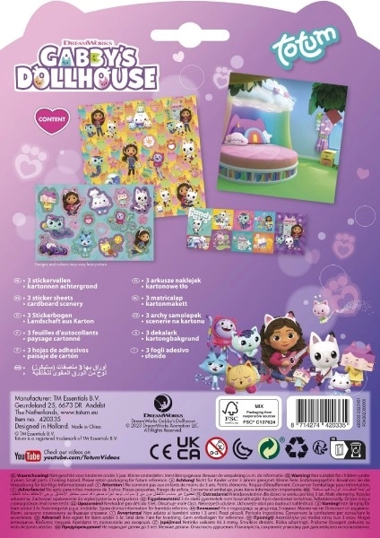 Gabby's Dollhouse Gift Box with Stickers