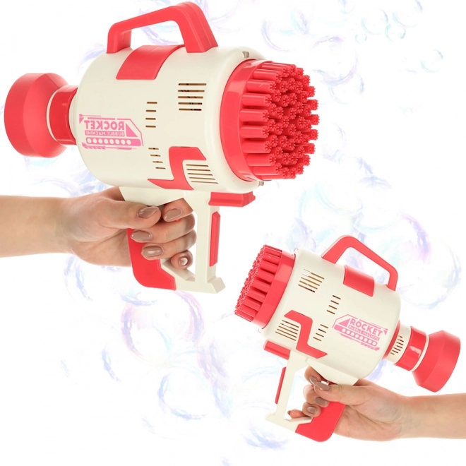 Bubble Gun With Lights - Pink