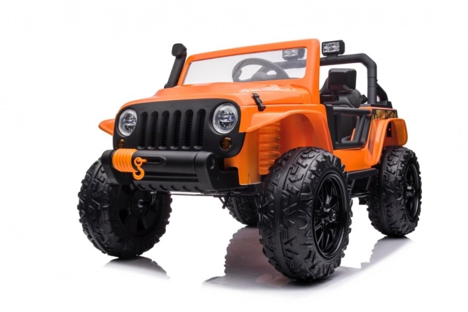 Orange Battery-Powered Ride-On Car