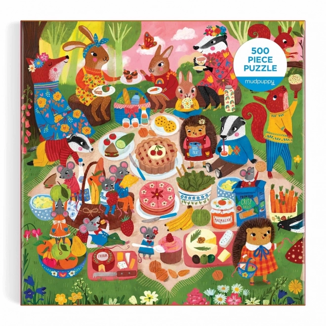 Mudpuppy Forest Picnic Puzzle 500 Pieces