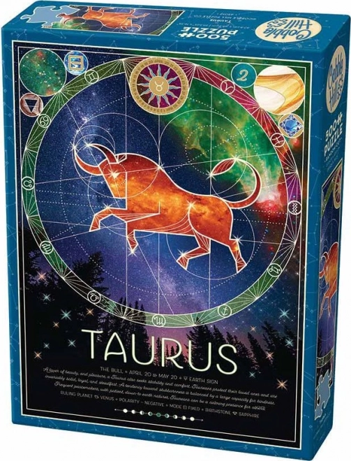 Cobble Hill Zodiac Sign Puzzle: Taurus 500 Pieces