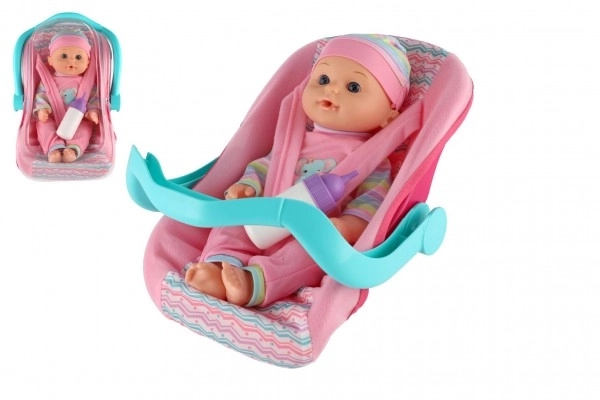 Baby Doll With Car Seat And Bottle